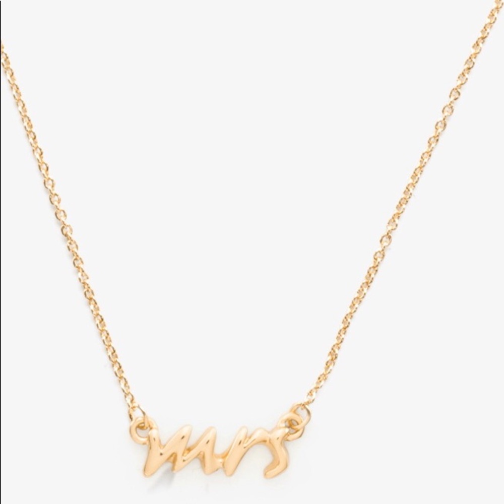 Kate Spade Mrs Gold Necklace